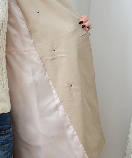 Khaju（カージュ）の「Khaju:トレンチコート□（トレンチコート・レディース・ライトグレー/ベージュ/ベージュ系その他・36/38）」の12枚目の写真