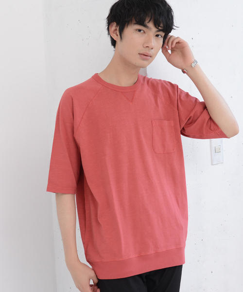 coen（コーエン）の「ガゼットスラブハーフスリーブTシャツ（Tシャツ/カットソー・メンズ・ケリー/オレンジ系その他/ホワイト/ネイビー・LARGE/MEDIUM/SMALL/X-LARGE）」の4枚目の写真