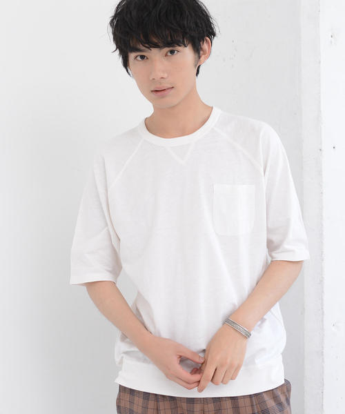 coen（コーエン）の「ガゼットスラブハーフスリーブTシャツ（Tシャツ/カットソー・メンズ・ケリー/オレンジ系その他/ホワイト/ネイビー・LARGE/MEDIUM/SMALL/X-LARGE）」の2枚目の写真