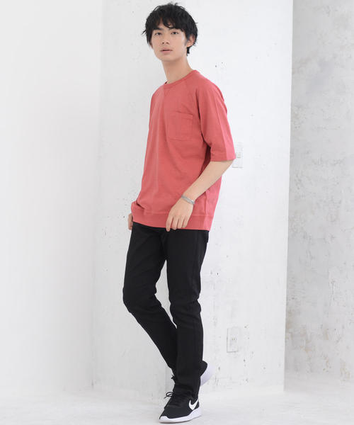 coen（コーエン）の「ガゼットスラブハーフスリーブTシャツ（Tシャツ/カットソー・メンズ・ケリー/オレンジ系その他/ホワイト/ネイビー・LARGE/MEDIUM/SMALL/X-LARGE）」の7枚目の写真