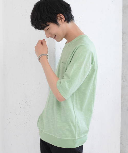 coen（コーエン）の「ガゼットスラブハーフスリーブTシャツ（Tシャツ/カットソー・メンズ・ケリー/オレンジ系その他/ホワイト/ネイビー・LARGE/MEDIUM/SMALL/X-LARGE）」の6枚目の写真