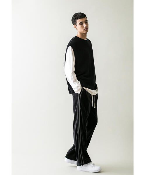 MONKEY TIME（モンキータイム）の「＜monkey time＞ COTTON AZE CROPPED VEST/クロップドベスト（ベスト・メンズ・ブラック/ワインレッド/ベージュ・LARGE/MEDIUM）」の7枚目の写真