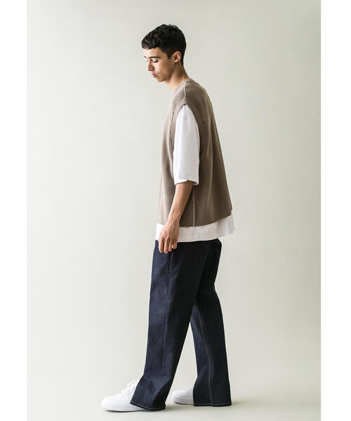 MONKEY TIME（モンキータイム）の「＜monkey time＞ COTTON AZE CROPPED VEST/クロップドベスト（ベスト・メンズ・ブラック/ワインレッド/ベージュ・LARGE/MEDIUM）」の13枚目の写真