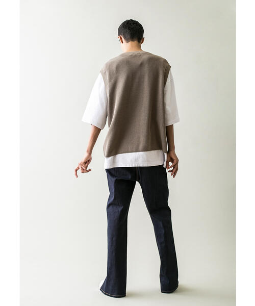 MONKEY TIME（モンキータイム）の「＜monkey time＞ COTTON AZE CROPPED VEST/クロップドベスト（ベスト・メンズ・ブラック/ワインレッド/ベージュ・LARGE/MEDIUM）」の14枚目の写真