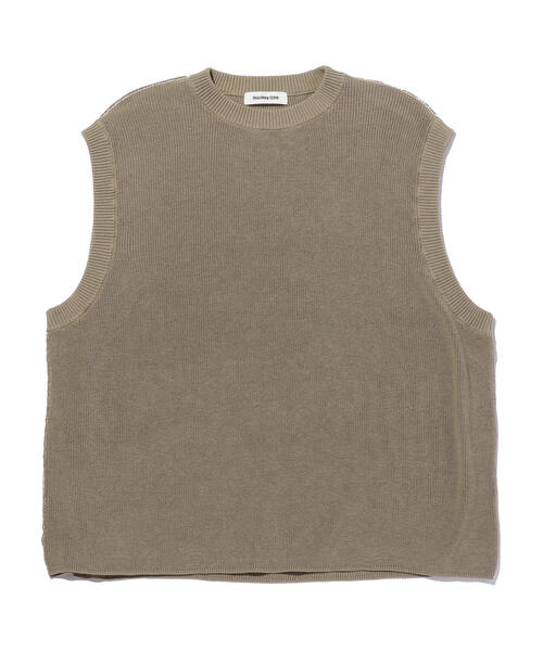 MONKEY TIME（モンキータイム）の「＜monkey time＞ COTTON AZE CROPPED VEST/クロップドベスト（ベスト・メンズ・ブラック/ワインレッド/ベージュ・LARGE/MEDIUM）」の22枚目の写真