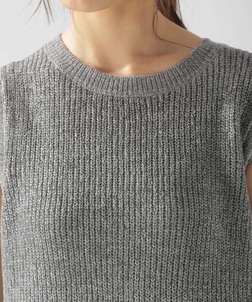 BAYFLOW(ベイフロー)の「イレギュラーヘムベスト(ニット/セーター・レディース・グレー/マスタード/ブラウン・FREE)」の20枚目の写真