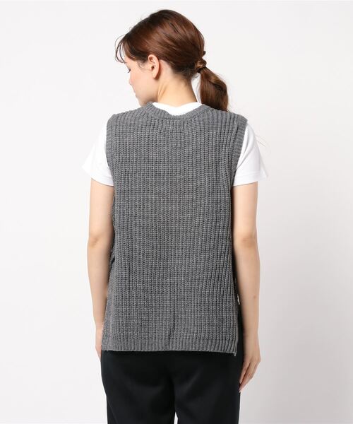rps（アールピーエス）の「アクリルゆったりニットベスト（ベスト・レディース・杢グレー/ネイビー/ベージュ系その他/モカ/チャコールグレー/グレイッシュベージュ・M）」の9枚目の写真