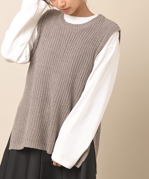 Rps アールピーエス の アクリルゆったりニットベスト ベスト Wear Rps アールピーエス の アクリルゆったりニットベスト ベスト Wear