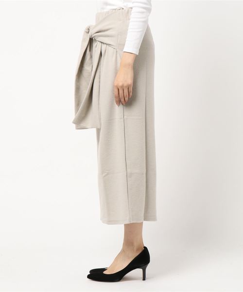 STYLEBLOCK（スタイルブロック）の「起毛サカリバリボンスカート（スカート・レディース・ブラック/ベージュ/ライトベージュ/ブラウン・M）」の5枚目の写真