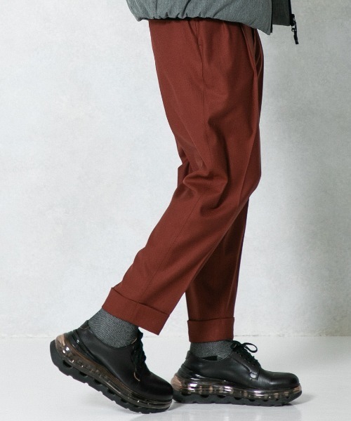 UNITED TOKYO（ユナイテッドトウキョウ）の「フラノカラースラックス（スラックス・メンズ・パープル/グリーン/レンガ・1/2/3）」の4枚目の写真
