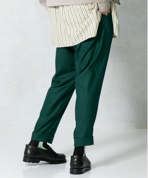 UNITED TOKYO（ユナイテッドトウキョウ）の「フラノカラースラックス（スラックス・メンズ・パープル/グリーン/レンガ・1/2/3）」の7枚目の写真