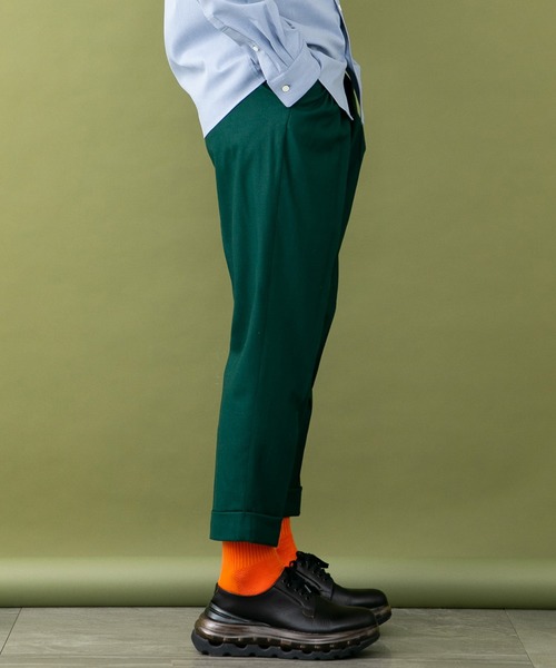 UNITED TOKYO（ユナイテッドトウキョウ）の「フラノカラースラックス（スラックス・メンズ・パープル/グリーン/レンガ・1/2/3）」の17枚目の写真