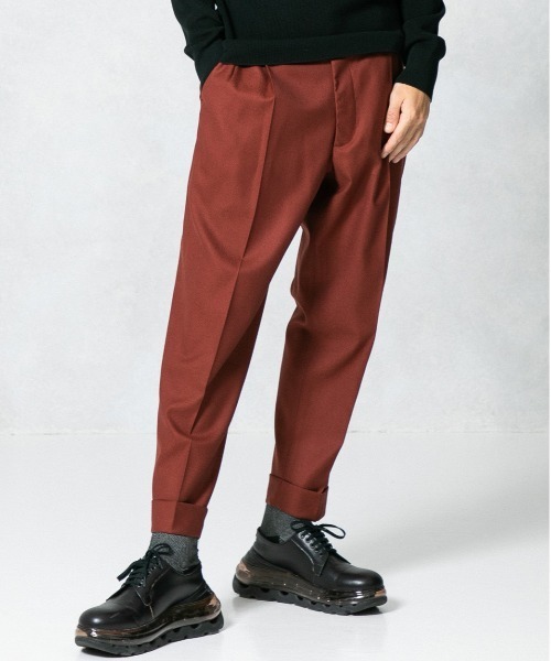 UNITED TOKYO（ユナイテッドトウキョウ）の「フラノカラースラックス（スラックス・メンズ・パープル/グリーン/レンガ・1/2/3）」の19枚目の写真