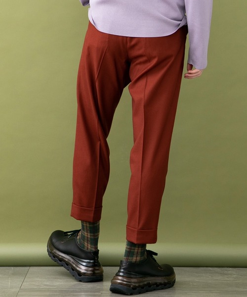 UNITED TOKYO（ユナイテッドトウキョウ）の「フラノカラースラックス（スラックス・メンズ・パープル/グリーン/レンガ・1/2/3）」の14枚目の写真