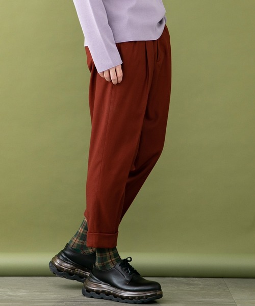 UNITED TOKYO（ユナイテッドトウキョウ）の「フラノカラースラックス（スラックス・メンズ・パープル/グリーン/レンガ・1/2/3）」の13枚目の写真