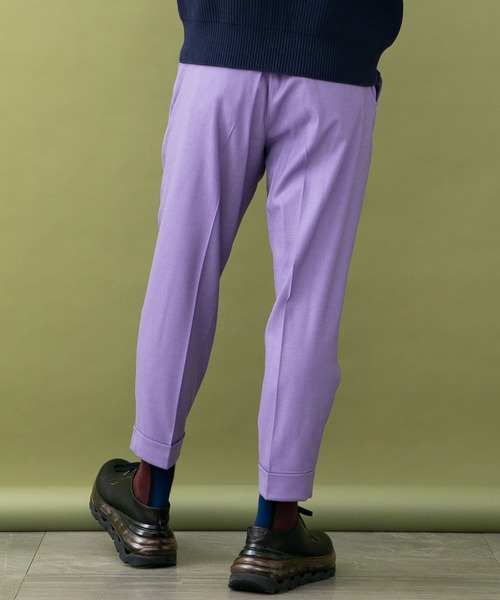 UNITED TOKYO（ユナイテッドトウキョウ）の「フラノカラースラックス（スラックス・メンズ・パープル/グリーン/レンガ・1/2/3）」の21枚目の写真