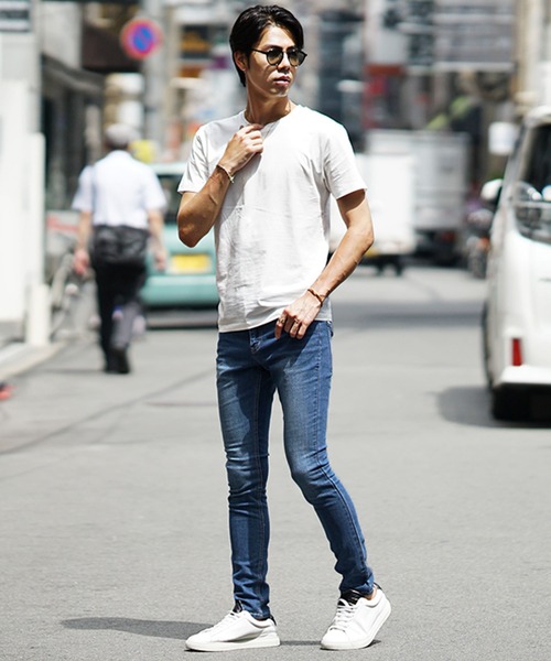 SOMEDIFF（サムディフ）の「【SOMEDIFF】極細 ストレッチスキニーデニムパンツ ブラック系 メンズ スリムフィットジーンズ ジーパン 春服 冬服（デニムパンツ・メンズ・インディゴブルー/ブルー系その他/ブラック/ブルー/ホワイト/ワンウォッシュ/ブラック系・L/M/XL/S/XS）」の16枚目の写真