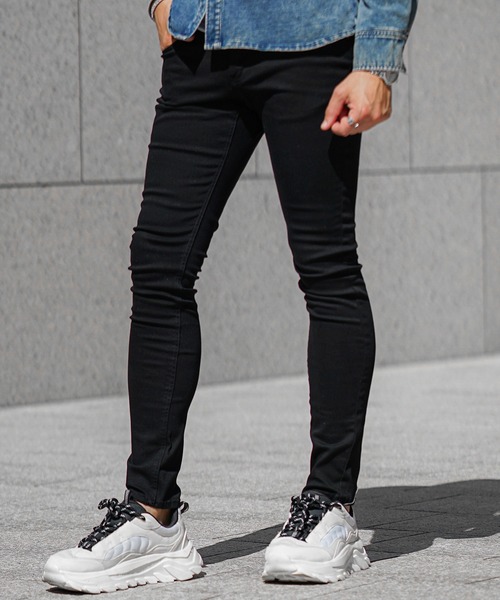 ブラック スパンコール付き スキニーデニム 楽天市場】スキニーパンツ メンズ ジーパン スキニー ジーンズ