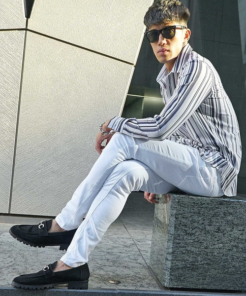 SOMEDIFF（サムディフ）の「【SOMEDIFF】極細 ストレッチスキニーデニムパンツ ブラック系 メンズ スリムフィットジーンズ ジーパン 春服 冬服（デニムパンツ・メンズ・インディゴブルー/ブルー系その他/ブラック/ブルー/ホワイト/ワンウォッシュ/ブラック系・L/M/XL/S/XS）」の21枚目の写真