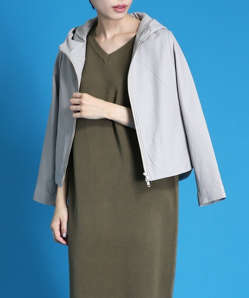 セール Sugar Rose シュガーローズ ラムレザーフーディーブルゾン ブルゾン Tite In The Store ティテ インザ ストア のファッション通販 Zozotown