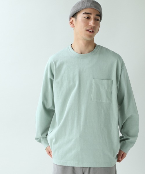 RAGEBLUE(レイジブルー)の「【USAコットン使用】ドロップロンT/871982(Tシャツ/カットソー・メンズ・ホワイト/ライトブルー/ブラック/ベージュ/グリーン系その他/オレンジ系その他・SMALL/MEDIUM/LARGE)」の5枚目の写真