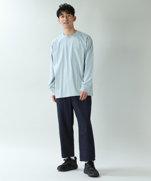 RAGEBLUE(レイジブルー)の「【USAコットン使用】ドロップロンT/871982(Tシャツ/カットソー・メンズ・ホワイト/ライトブルー/ブラック/ベージュ/グリーン系その他/オレンジ系その他・SMALL/MEDIUM/LARGE)」の22枚目の写真