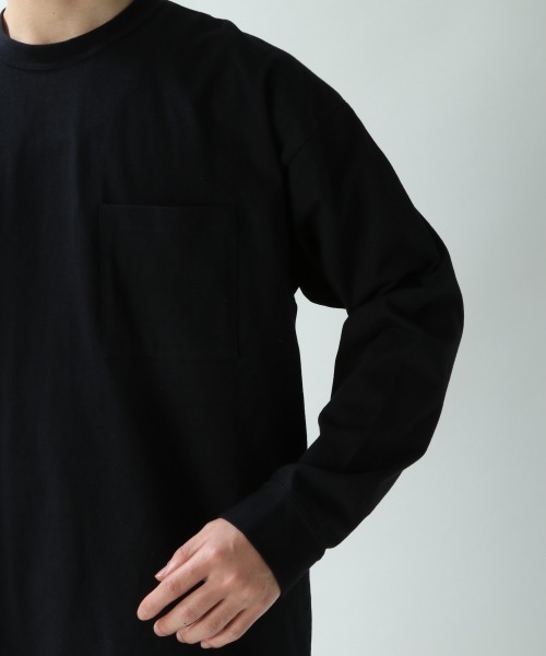 RAGEBLUE(レイジブルー)の「【USAコットン使用】ドロップロンT/871982(Tシャツ/カットソー・メンズ・ホワイト/ライトブルー/ブラック/ベージュ/グリーン系その他/オレンジ系その他・SMALL/MEDIUM/LARGE)」の16枚目の写真