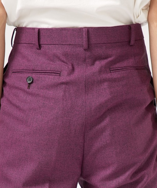 JOHN LAWRENCE SULLIVAN メランジウール タック トラウザー JOHN LAWRENCE SULLIVAN（ジョンローレンスサリバン）の「【JOHN