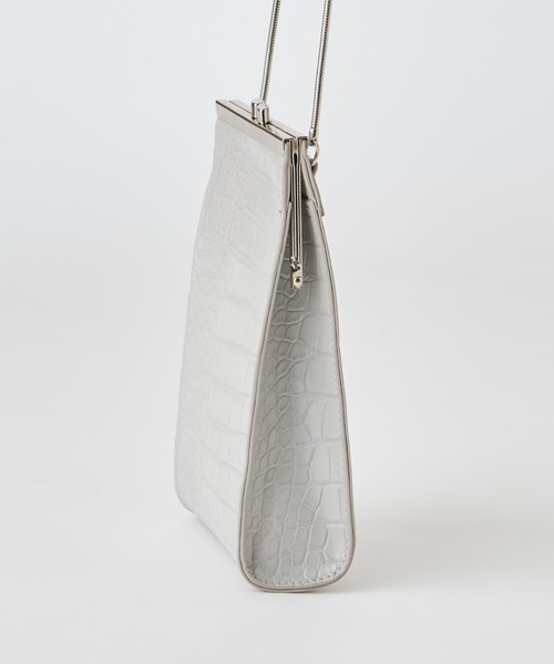 mystic（ミスティック）の「ミニクロコがま口ショルダー（ショルダーバッグ・レディース・アイボリー/ブラック/グレー・FREE）」の10枚目の写真