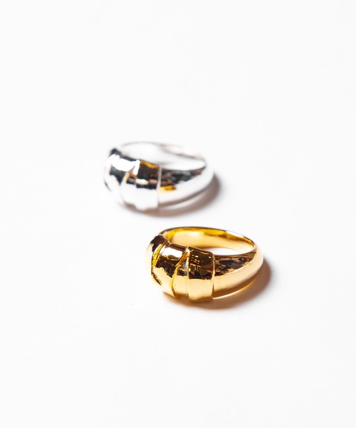 B.I.D.（ビーアイディー）の「Ayler アイラー / RING ロールバンド太リング（リング・レディース・シルバー/ゴールド・11号/13号）」の8枚目の写真