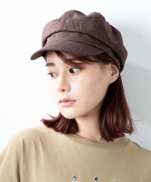 WEGO（ウィゴー）の「WEGO/リネンボリュームキャスケット（キャスケット・レディース・ブラック/ベージュ/ブラウン・FREE）」の12枚目の写真