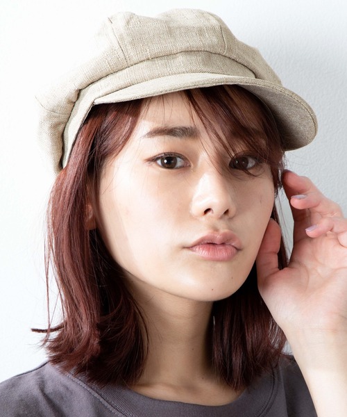 WEGO（ウィゴー）の「WEGO/リネンボリュームキャスケット（キャスケット・レディース・ブラック/ベージュ/ブラウン・FREE）」の13枚目の写真