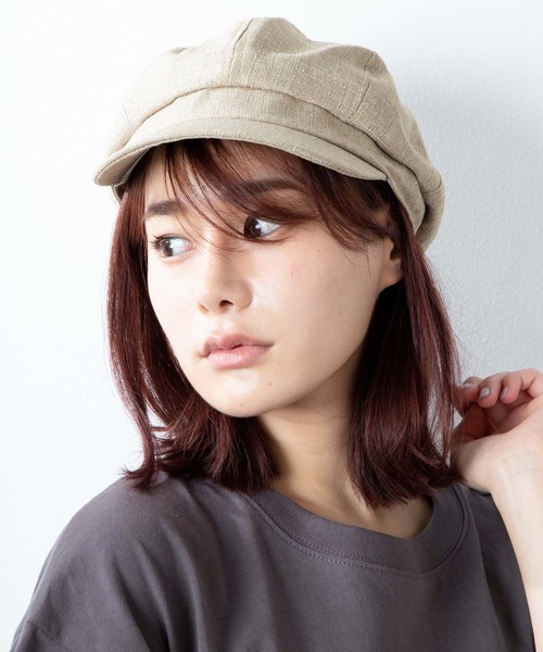 WEGO（ウィゴー）の「WEGO/リネンボリュームキャスケット（キャスケット・レディース・ブラック/ベージュ/ブラウン・FREE）」の14枚目の写真