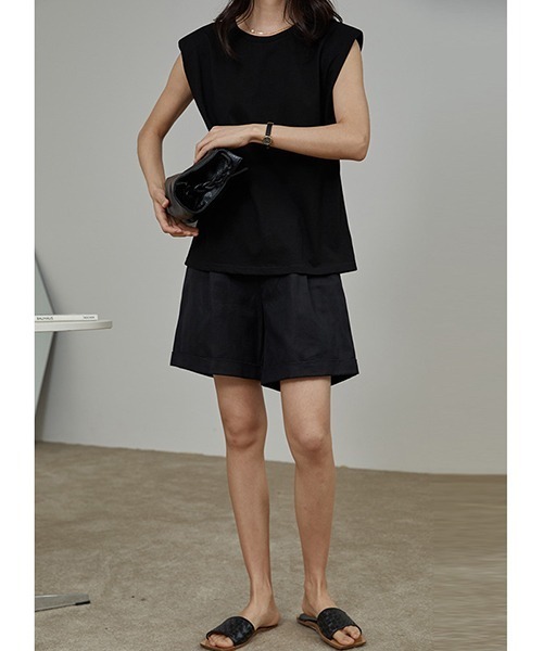 chuclla（チュクラ）の「【chuclla】linen short pants sb-4 chw1209（その他パンツ・レディース・アイボリー/ブラック/ベージュ・S/M）」の9枚目の写真