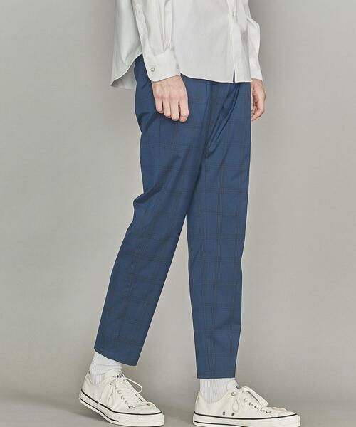 BEAUTY&YOUTH UNITED ARROWS（ビューティーアンドユースユナイテッドアローズ）の「BY ライト TR チェック 1P テーパード イージーパンツ（その他パンツ・メンズ・ネイビー/グレー・LARGE/X-LARGE/SMALL/MEDIUM）」の3枚目の写真