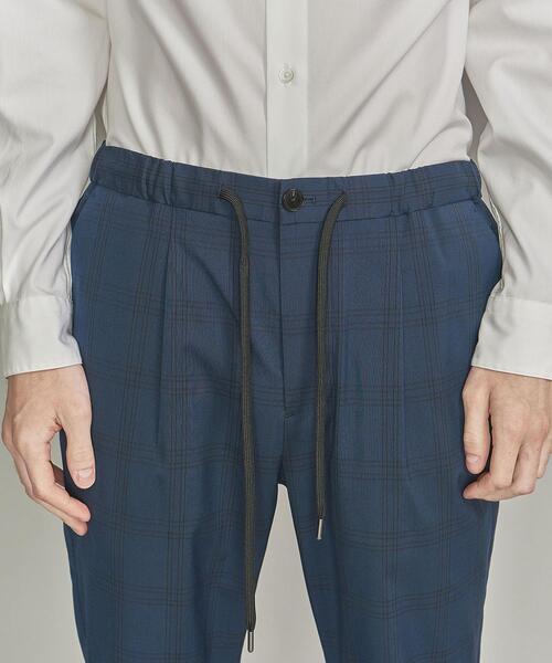 BEAUTY&YOUTH UNITED ARROWS（ビューティーアンドユースユナイテッドアローズ）の「BY ライト TR チェック 1P テーパード イージーパンツ（その他パンツ・メンズ・ネイビー/グレー・LARGE/X-LARGE/SMALL/MEDIUM）」の12枚目の写真