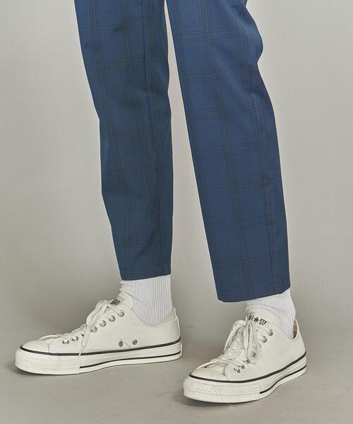BEAUTY&YOUTH UNITED ARROWS（ビューティーアンドユースユナイテッドアローズ）の「BY ライト TR チェック 1P テーパード イージーパンツ（その他パンツ・メンズ・ネイビー/グレー・LARGE/X-LARGE/SMALL/MEDIUM）」の8枚目の写真