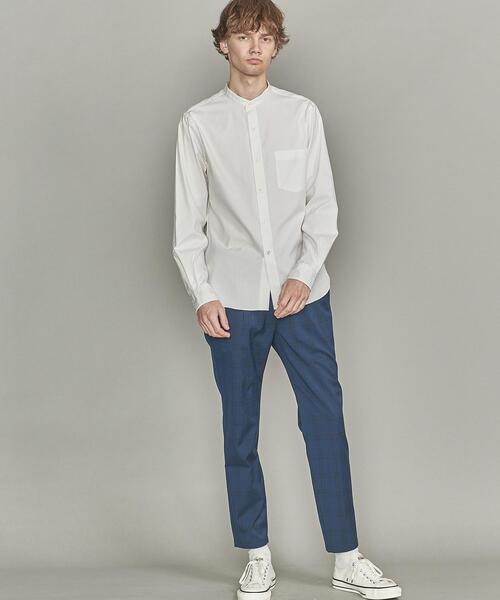 BEAUTY&YOUTH UNITED ARROWS（ビューティーアンドユースユナイテッドアローズ）の「BY ライト TR チェック 1P テーパード イージーパンツ（その他パンツ・メンズ・ネイビー/グレー・LARGE/X-LARGE/SMALL/MEDIUM）」の6枚目の写真