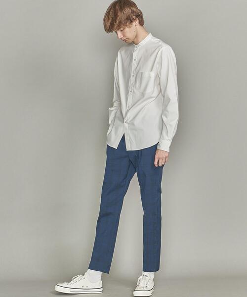 BEAUTY&YOUTH UNITED ARROWS（ビューティーアンドユースユナイテッドアローズ）の「BY ライト TR チェック 1P テーパード イージーパンツ（その他パンツ・メンズ・ネイビー/グレー・LARGE/X-LARGE/SMALL/MEDIUM）」の16枚目の写真