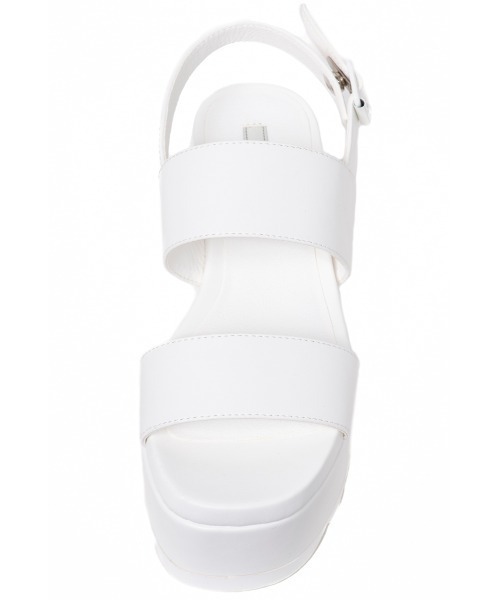 R&E（アールアンドイー）の「【R&E】厚底シャークソールWストラップサンダル（サンダル・レディース・ホワイト/ブラック・S/M/L）」の9枚目の写真