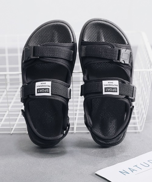 aimoha（アイモハ）の「フラット スポーツ ストラップ サンダル　（SS)（サンダル・メンズ・ブラック/ブラック×ホワイト/レッド・24.5cm/25.5cm/26.5cm/24.0cm/25.0cm/26.0cm/27.0cm/22.5cm/23.5cm/23.0cm）」の20枚目の写真