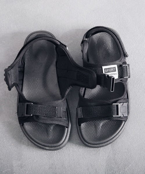 aimoha（アイモハ）の「フラット スポーツ ストラップ サンダル　（SS)（サンダル・メンズ・ブラック/ブラック×ホワイト/レッド・24.5cm/25.5cm/26.5cm/24.0cm/25.0cm/26.0cm/27.0cm/22.5cm/23.5cm/23.0cm）」の9枚目の写真
