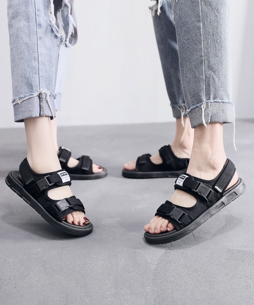 aimoha（アイモハ）の「フラット スポーツ ストラップ サンダル　（SS)（サンダル・メンズ・ブラック/ブラック×ホワイト/レッド・24.5cm/25.5cm/26.5cm/24.0cm/25.0cm/26.0cm/27.0cm/22.5cm/23.5cm/23.0cm）」の16枚目の写真