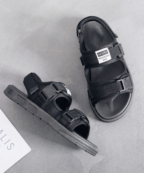 aimoha（アイモハ）の「フラット スポーツ ストラップ サンダル　（SS)（サンダル・メンズ・ブラック/ブラック×ホワイト/レッド・24.5cm/25.5cm/26.5cm/24.0cm/25.0cm/26.0cm/27.0cm/22.5cm/23.5cm/23.0cm）」の17枚目の写真