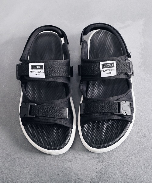 aimoha（アイモハ）の「フラット スポーツ ストラップ サンダル　（SS)（サンダル・メンズ・ブラック/ブラック×ホワイト/レッド・24.5cm/25.5cm/26.5cm/24.0cm/25.0cm/26.0cm/27.0cm/22.5cm/23.5cm/23.0cm）」の14枚目の写真