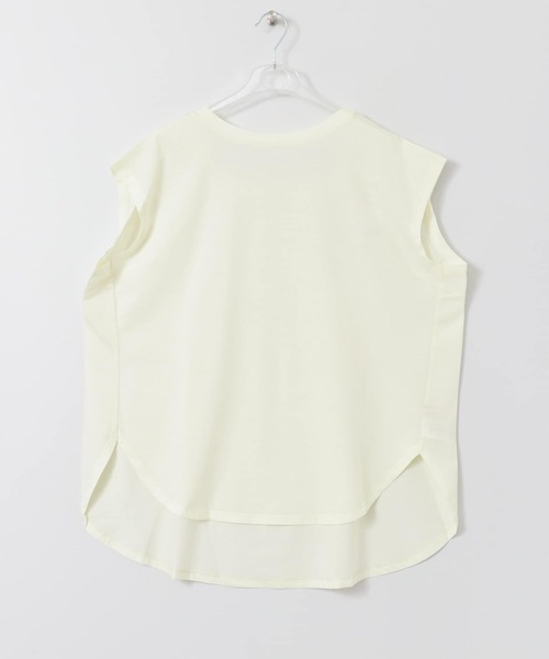 LAATO(ラート)の「SLEEK LOOSE T-SHIRTS(Tシャツ/カットソー・レディース・オフホワイト/ベージュ/パープル・FREE)」の5枚目の写真