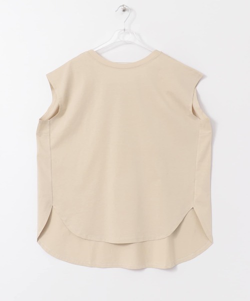 LAATO(ラート)の「SLEEK LOOSE T-SHIRTS(Tシャツ/カットソー・レディース・オフホワイト/ベージュ/パープル・FREE)」の1枚目の写真