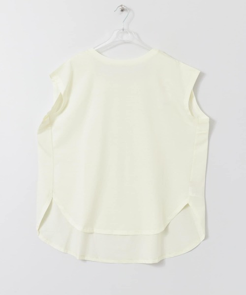 LAATO(ラート)の「SLEEK LOOSE T-SHIRTS(Tシャツ/カットソー・レディース・オフホワイト/ベージュ/パープル・FREE)」の2枚目の写真