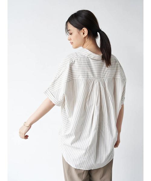 AMERICAN HOLIC(アメリカンホリック)の「スキッパーバックタック半袖シャツ *(シャツ/ブラウス・レディース・ブルー系その他7/ストライプ/チェック・FREE)」の17枚目の写真