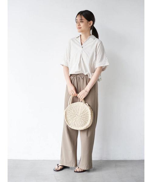AMERICAN HOLIC(アメリカンホリック)の「スキッパーバックタック半袖シャツ *(シャツ/ブラウス・レディース・ブルー系その他7/ストライプ/チェック・FREE)」の12枚目の写真